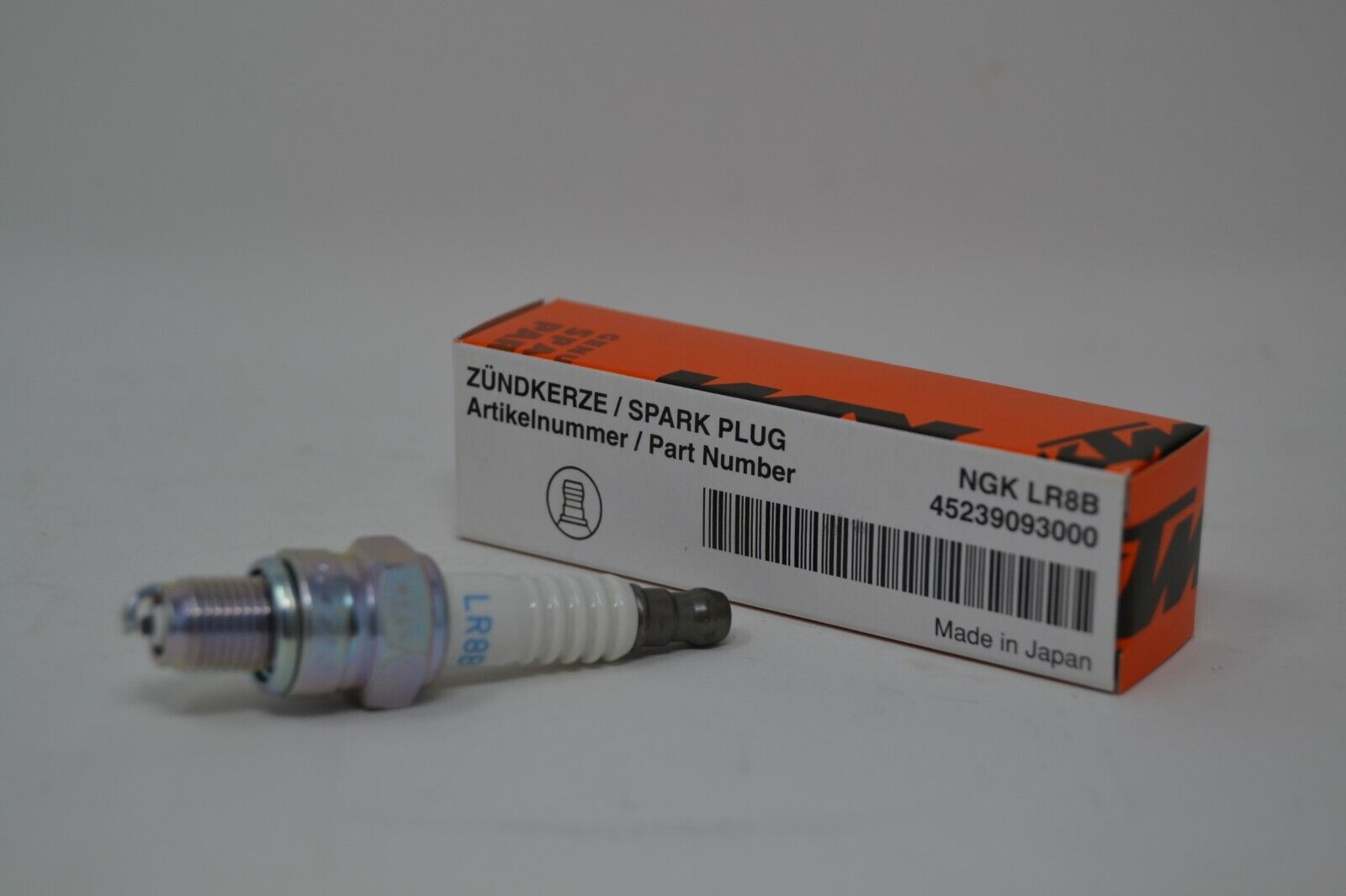 OEM KTM NGK Spark Plug LR8B 45239093000 50 65 SX XC 2009-2019