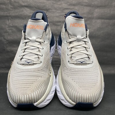 Sz 13 Mens Hoka Bondi 7 Grey Max Cushion Running Walking Shoes Sneakers VGUC HOKA Men main image 3