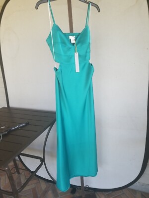 olive green long dress formal Off The Shoulder Satin Green Corset Ruffles Prom Dress – Sassymyprom main image 0