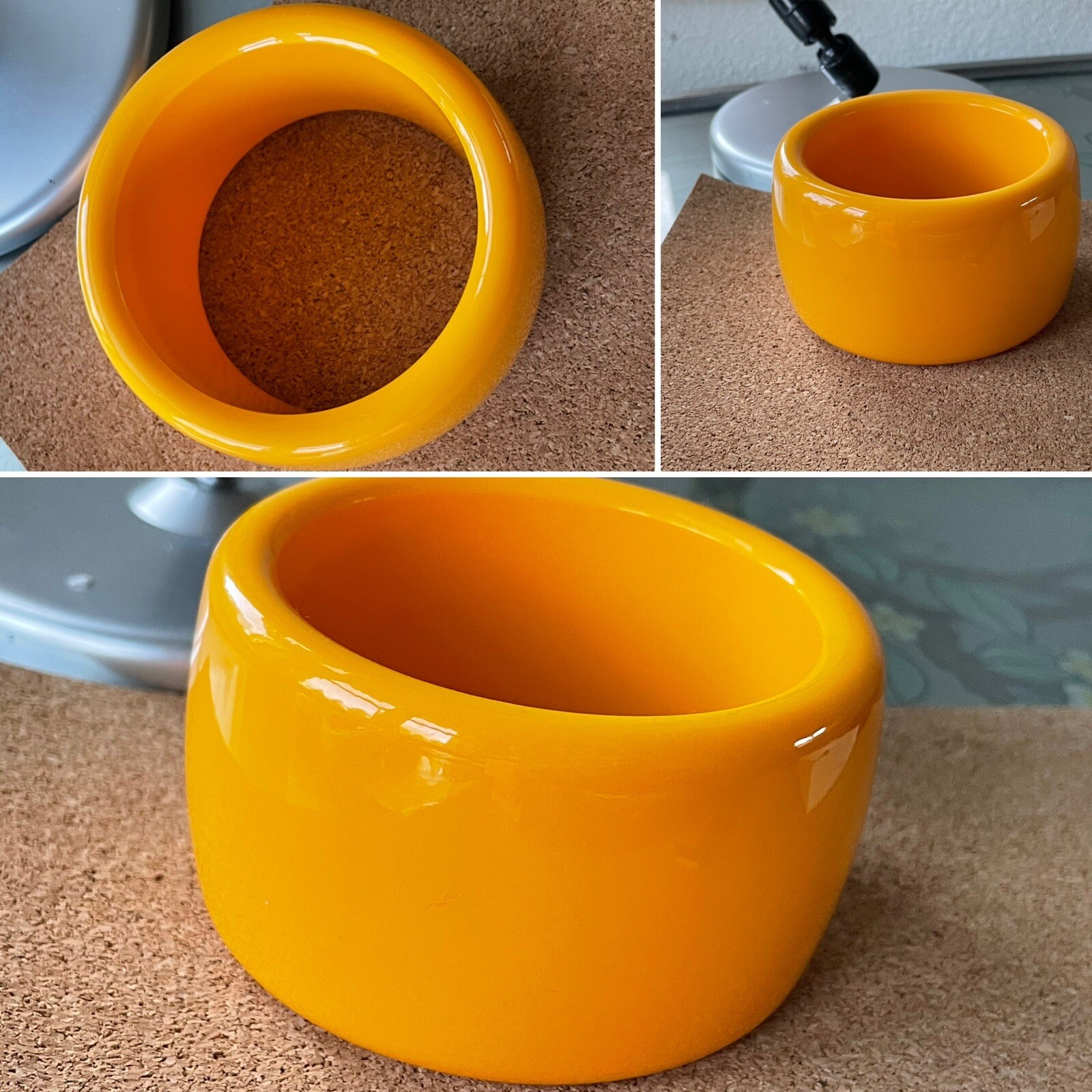 HUGE SOLID Bakelite Bangle Bracelet  - 124 Grams - image 1