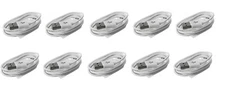 10x OEM 3FT Micro USB Fast Charging Cable Cord For Samsung Android Phone White