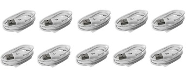 10x OEM 3FT Micro USB Fast Charging Cable Cord For Samsung Android Phone White