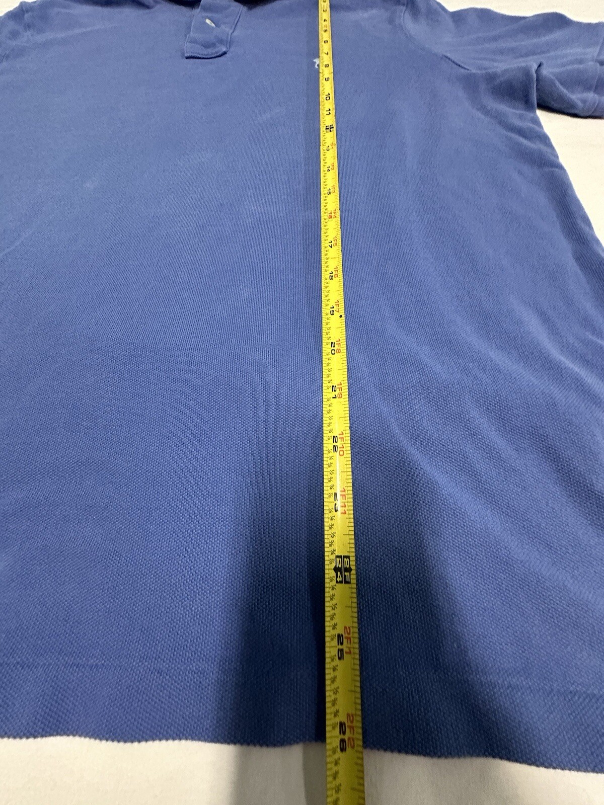 Polo Ralph Lauren Golf Camicia Uomo Large L Blu Manica Corta Logo Pony