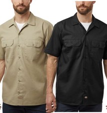 Dickies Men's 2574 Short Sleeve Casual Original Fit Button Up Work Shirt dad gif