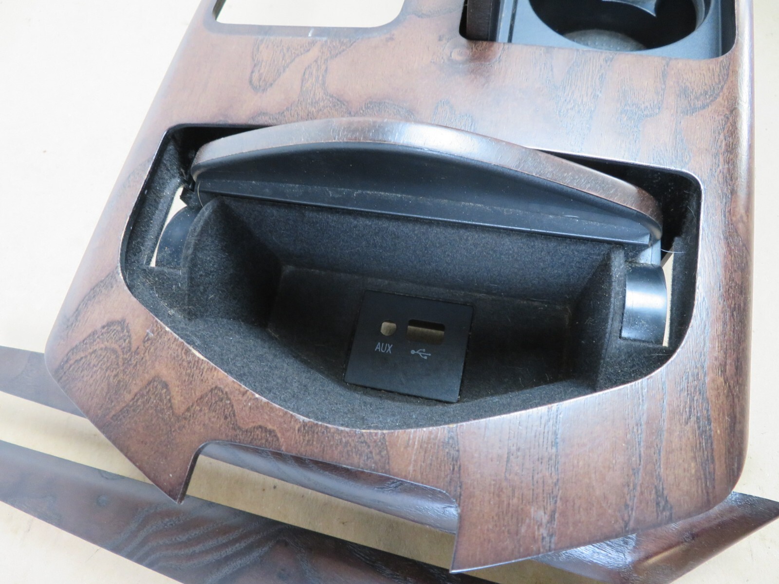 2014-2017 MASERATI GHIBLI CONSOLE SHIFTER TRIM W/ DOOR MOLDING WOOD SET OEM