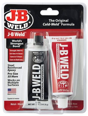 #ad JB Weld 8281 Professional Size Steel Reinforced Epoxy Twin Pack 10 oz $21.35