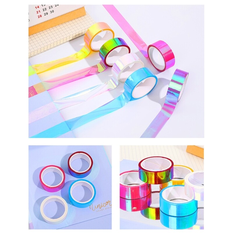 6Pcs Decorative Craft Waterproof Adhesive DIY Tapes for Art DIY Office Supplies - Picture 3 of 8