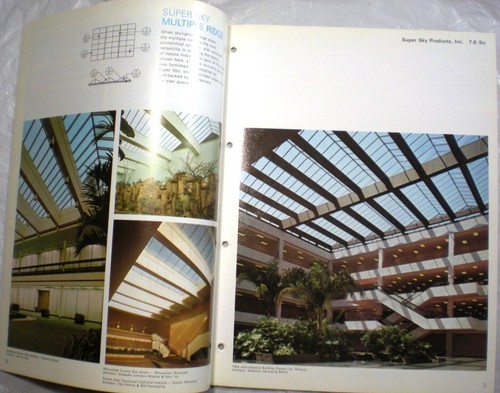 Vtg Super Sky Products Building Skylights Daylights Catalog Interior Design 1973 - Picture 2 of 5