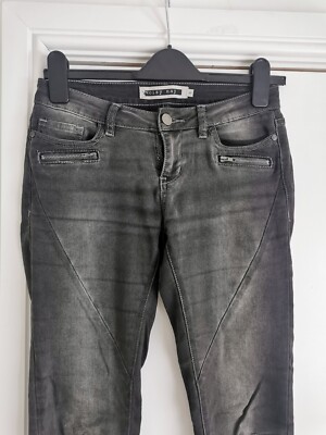 Noisy May Grey Skinny Slim Fit Jeans EU 27 size 8 10 S Small Trousers leggings