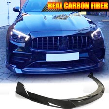 REAL CARBON Front Bumper Lip Spoiler For Mercedes Benz W213 E450 E53 2020UP