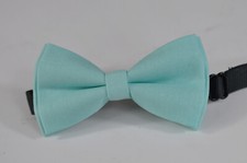 Boy Kids Baby 100 Cotton Light ICE BLUE Bow Tie Bowtie Wedding 1-6 Years Old