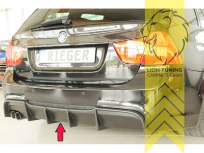 Rieger Heckansatz Heckspoiler Diffusor für BMW E90 E91 Limo Touring für M-Paket 