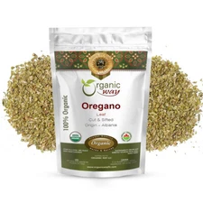 Organic Way Dried Oregano Leaf Cut & Sifted - Organic, Kosher & USDA Certified