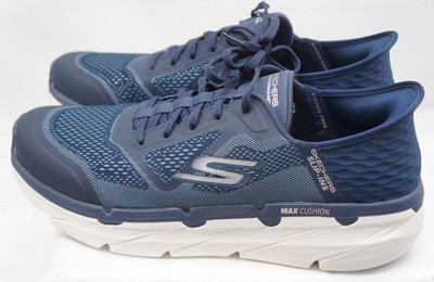 Skechers Go Run Max Cushioning Premier Men Running Shoes Navy Sz 14 Extra Wide