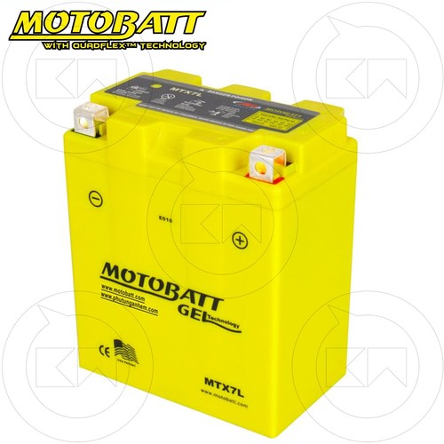 Batería Motobatt MTX7L YTX7L-BS Gel 12V 7Ah Piaggio Medley 4T IE ABS 125 2018 - Imagen 3 de 6