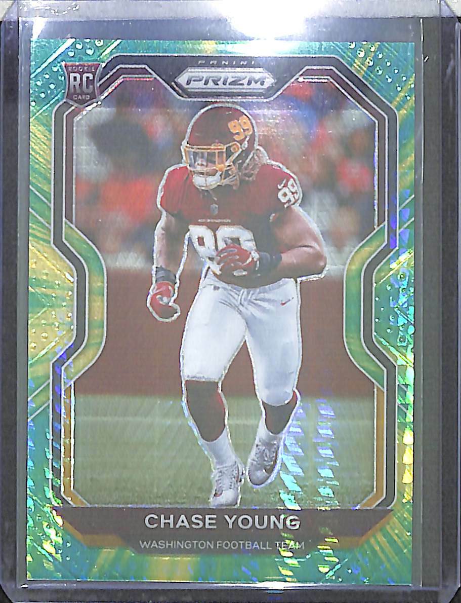 2020 Panini Prizm Football tie-Dye Hyper Prizm Rookie #383 Chase Young 28/175