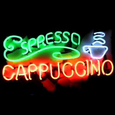Espresso Cappuccino Cafe Coffee 24''x16'' Neon Sign Lamp Light Business Beer EY
