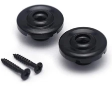 Bass Guitar String Trees String Retainer Guides with Mounting Screws Black 2Pcs