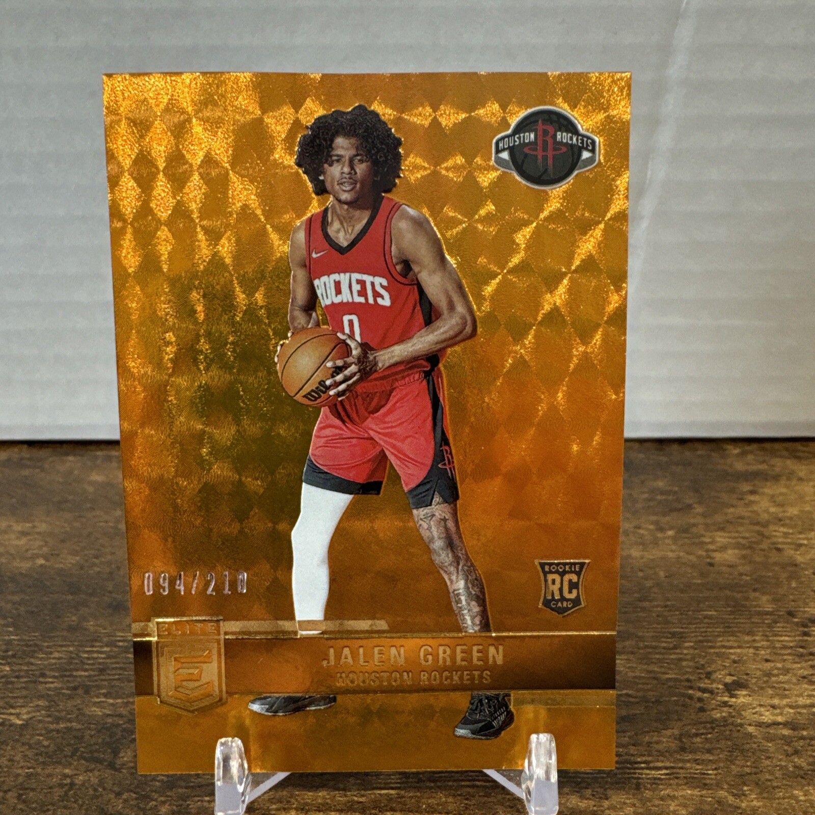 2021-22 Donruss Elite Jalen Green RC ORANGE ROOKIES #d /210 Rockets