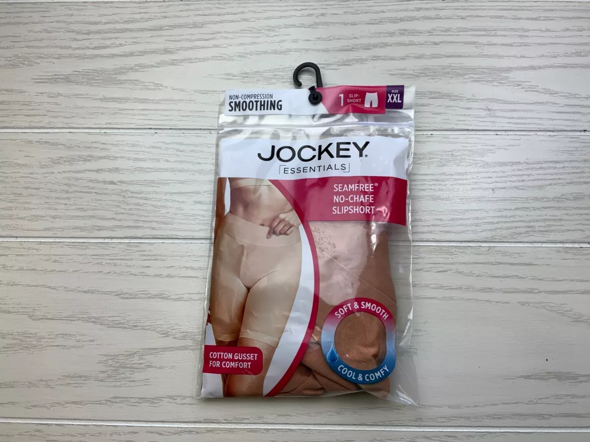 Jockey Essentials Women's Seamfree No Chafe Slip Shorts, Sizes S