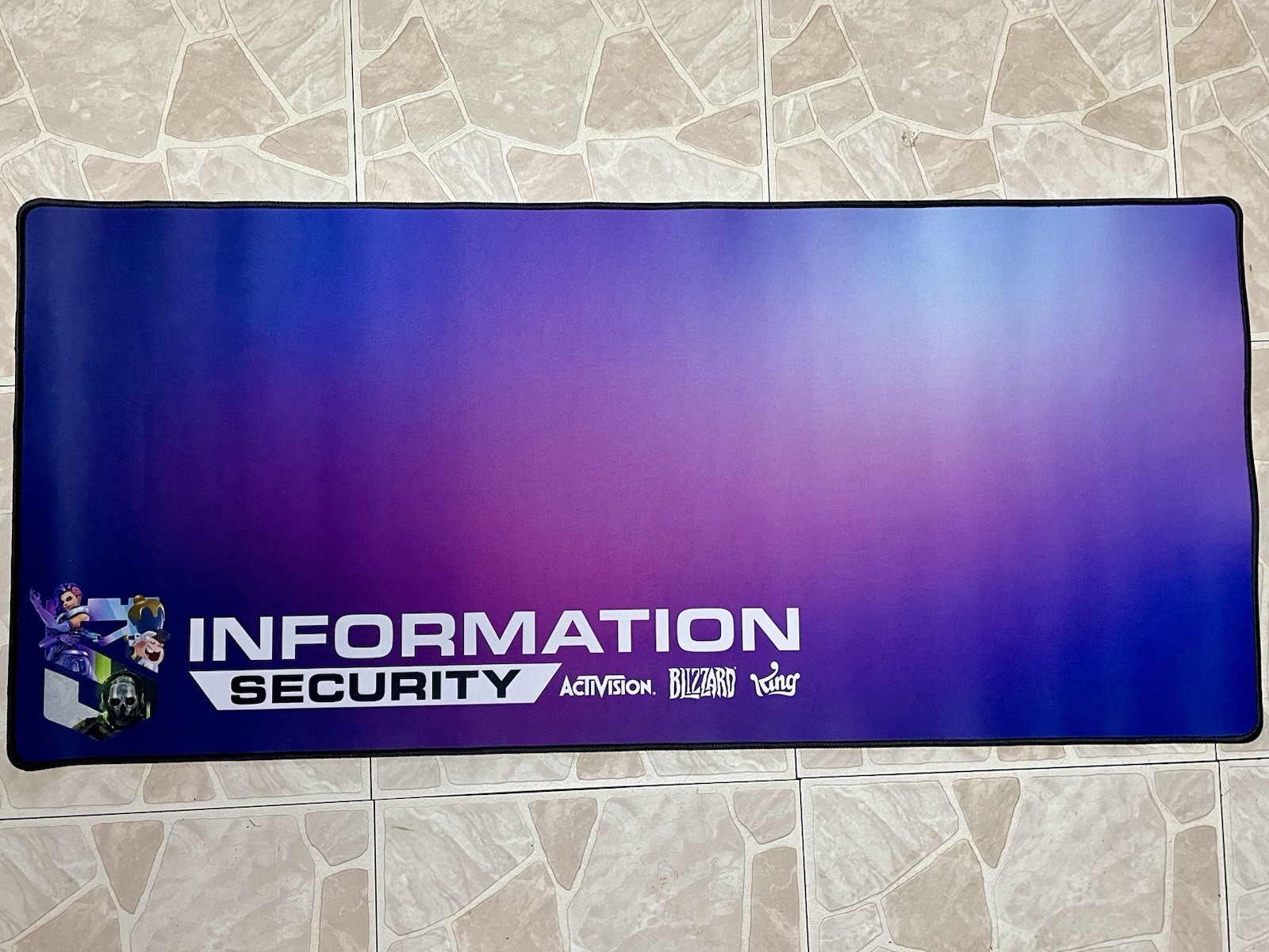 Activision Blizzard King Rare Employee Mousepad Infosec 35 Inches Large