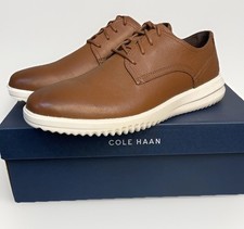 Cole Haan GRND+ Plain Toe OX Shoes Men’s 8.5 British Tan Leather Dress C36935