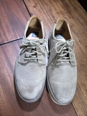 Johnston & Murphy McGuffey Plain Toe Men 8.5 Wide Tan Sheepskin shoes.