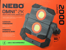 NEBO OMNI 2K Multi-Directional Worklight/Lamp/Torch-4000mAh PowerBank-USB-Magnet