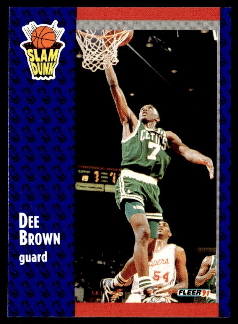 1991-92 Fleer Dee Brown Boston Celtics #228