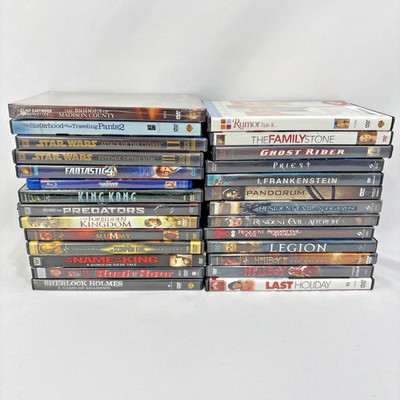 Lot of 27 DVDs Various Titles Action, Drama, Comedy, Family, Thriller