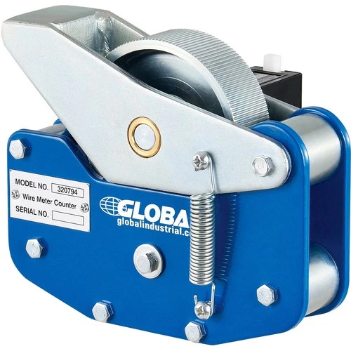Global Industrial Heavy Duty Wire Meter Counter 1/16" 1" Capacity