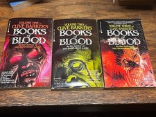 Clive Barker: Books Of Blood: Volumes 1, 2 & 3 - Berkley Horror 1986: 3 Book Lot