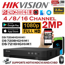 CCTV DVR 2MP 4/8/16 Channel Video Recorder With Hard Drive For Camera System UK