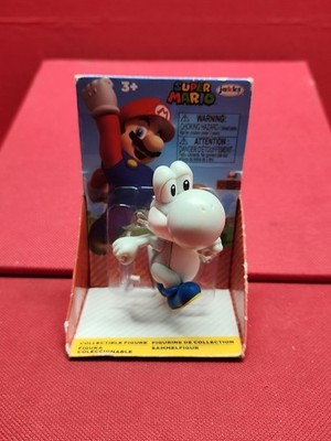 Super Cute! Super Mario: 2''+ (White Yoshi) Collectible Mini Figure /Figurine NEW