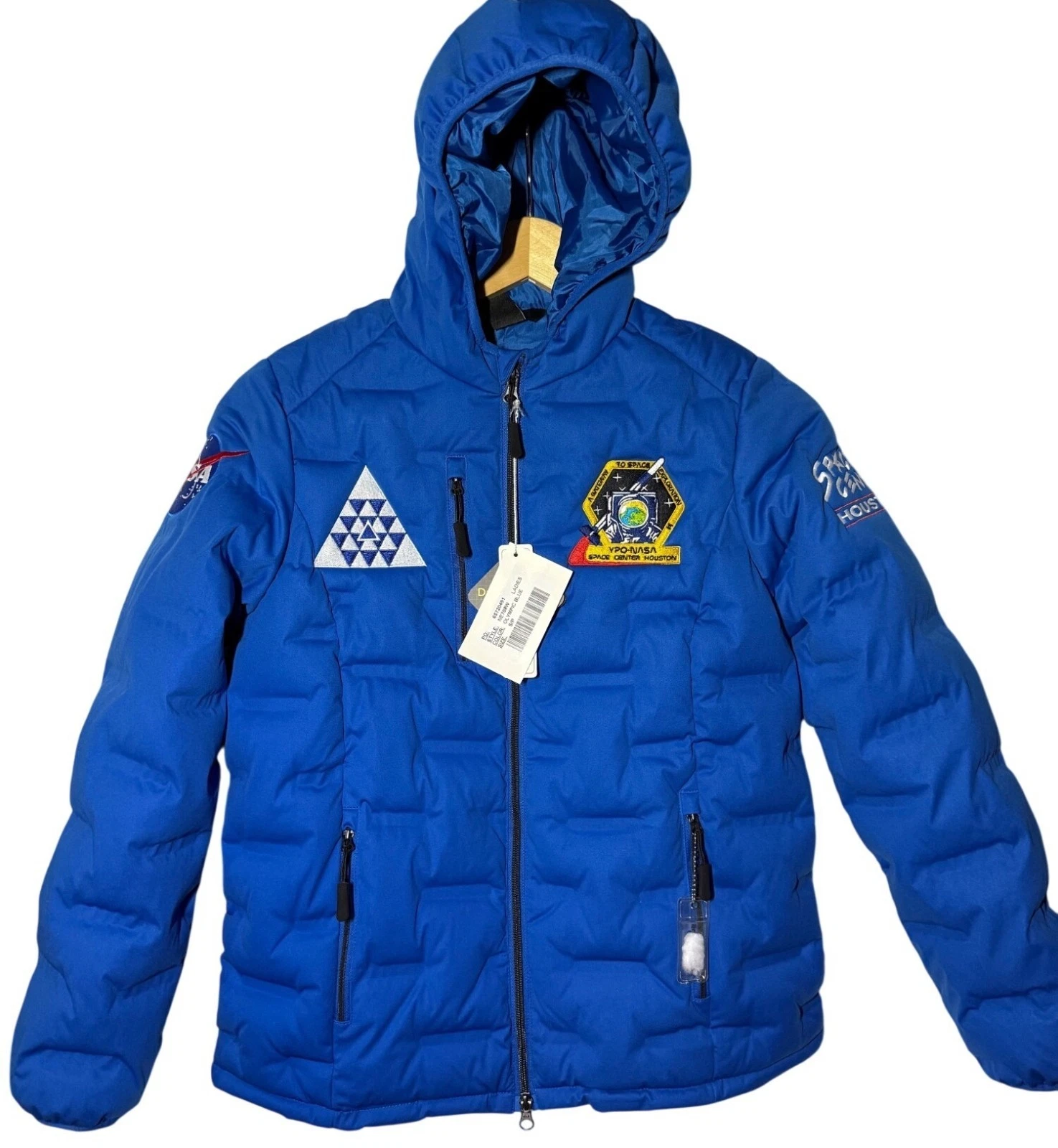 size S womens North Tek warm logik Loft puffer coat Houston Space Center NASA ja