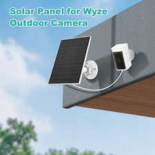 5W Solar Panel Compatible with Wyze Battery Cam Pro Cam Outdoor V1 Cam Outdoor