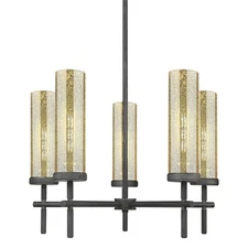 Innovations Lighting 471-5CR-20-27 Lincoln Chandelier Lincoln 5 - Weathered Zinc