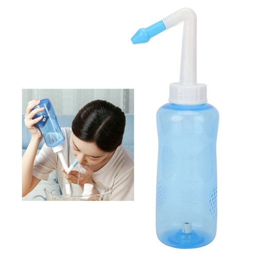 Limpiador nasal respiración suave con 2 boquillas botella 500 ml lavado nasal Cle TDW - Imagen 5 de 12