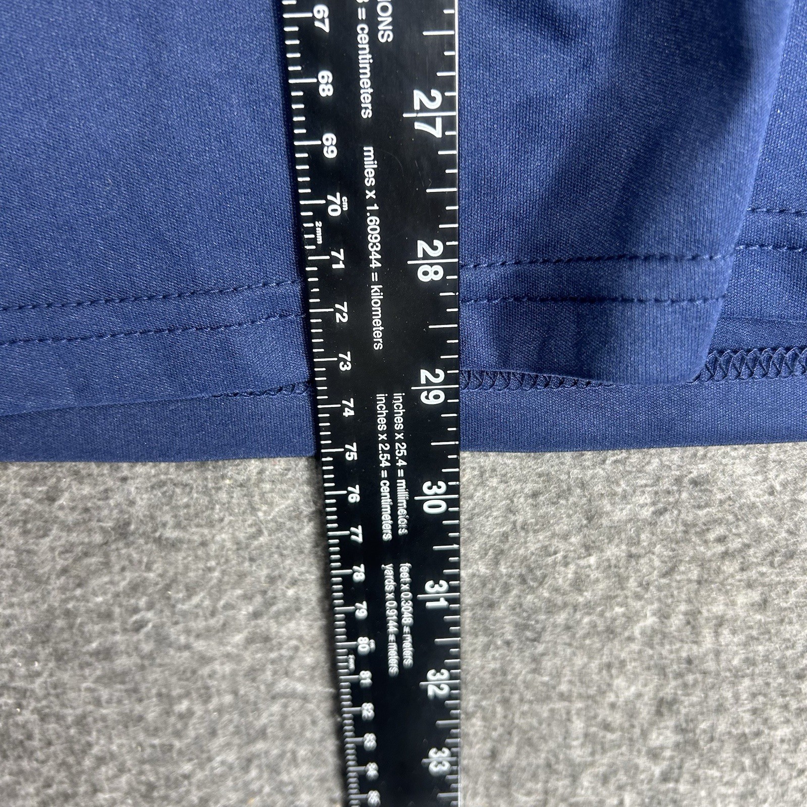 Collars and Co Polo shirt Mens M Navy Solid Stretch Point Dress Collar