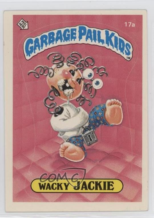 1985 Topps Garbage Pail Kids Series 1 Wacky Jackie #17a 15wt