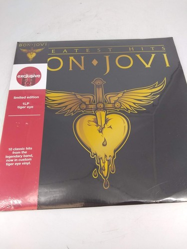 Greatest Hits by Bon Jovi (Tiger Eye Colored 1LP Vinyl Record) Brand New/Sealed