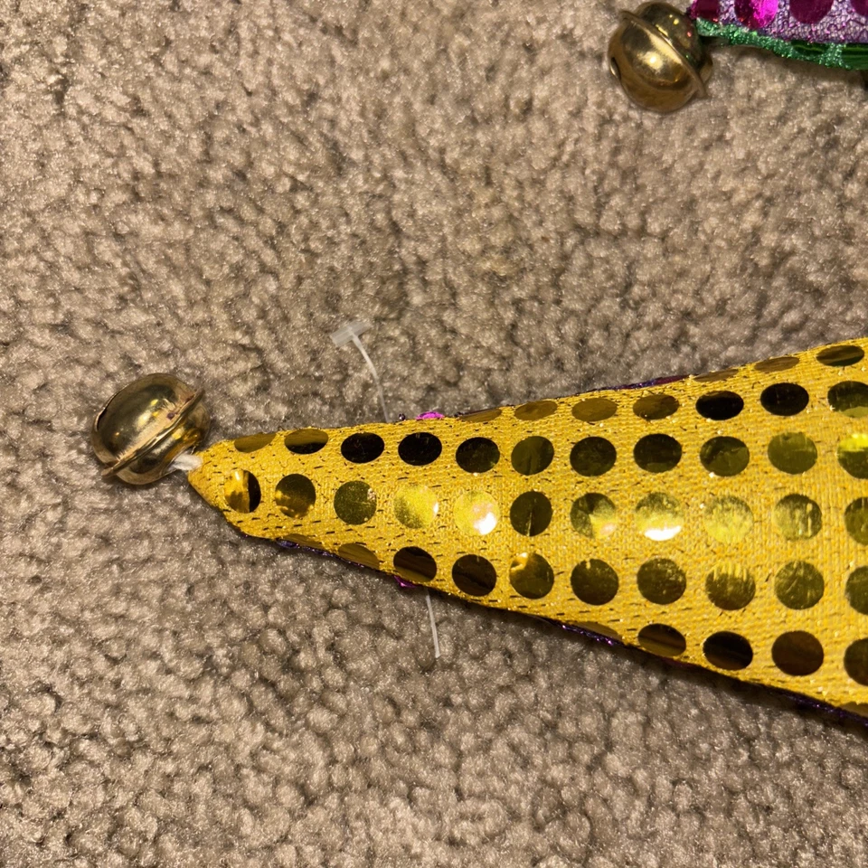 SOMBRERO BUFÓN PAYASO CORTE MARDI GRAS NOVEDAD DECORATIVA LOTE DE 5 PUNTOS DE (2) Foto 4 de 4