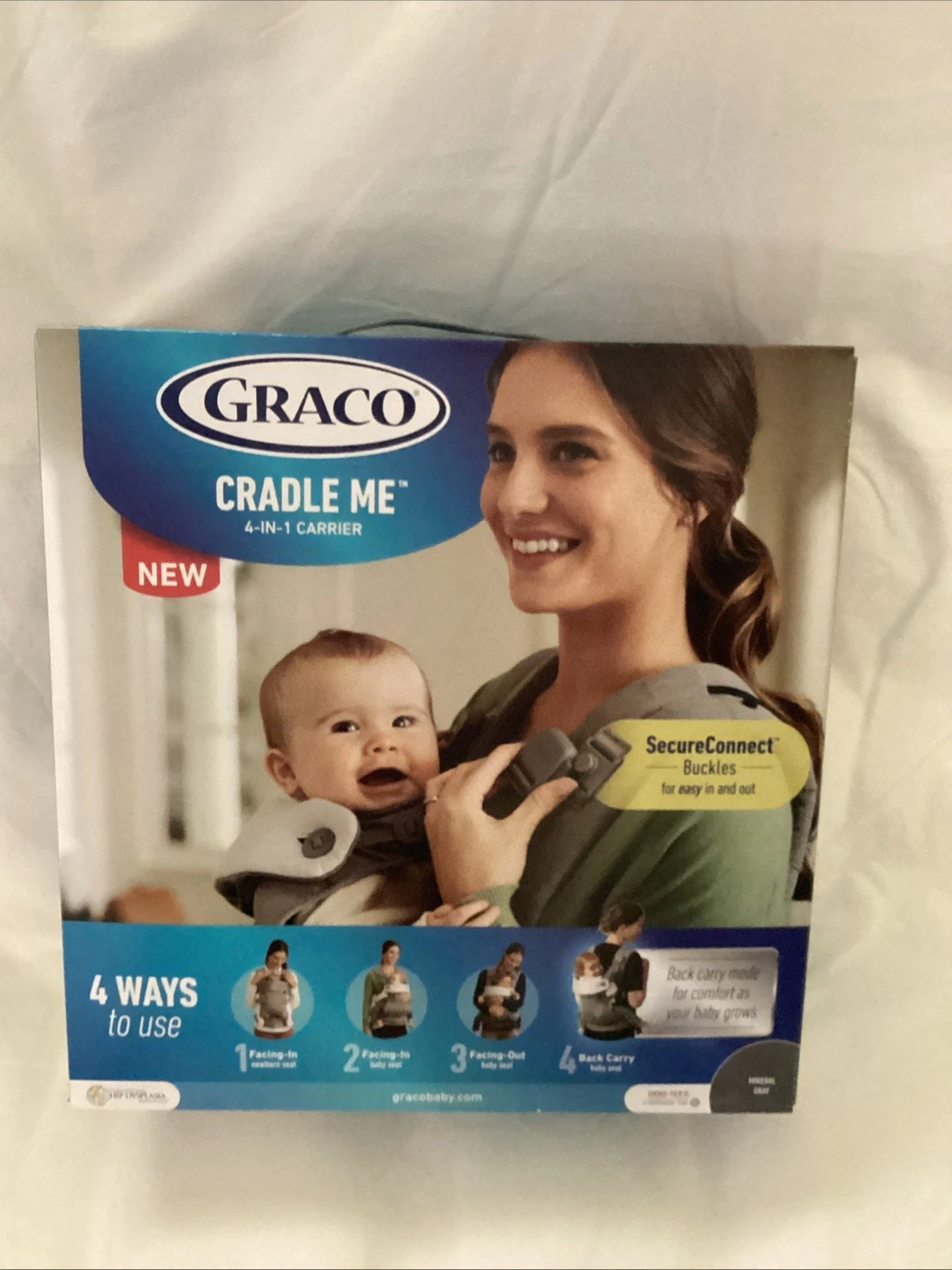 Graco Cradle Me 4-in-1 Baby Carrier Mineral Gray