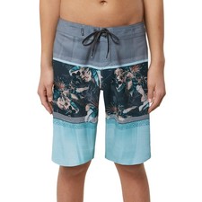 O'Neill Boys' Big Hyperfreak Quick Dry Stretch Boardshort, Turquoise , 29
