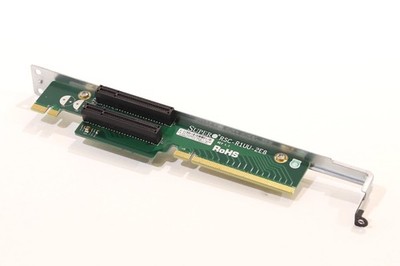 SuperMicro 1U 2-Slot PCIe x8 Riser Card with Bracket P/N: RSC-R1UU-2E8 Tested