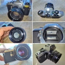 Pentax ME w/SMC Pentax - M Asahi 50mm 1:2 Japan *New Batteries & Mirror Foam*