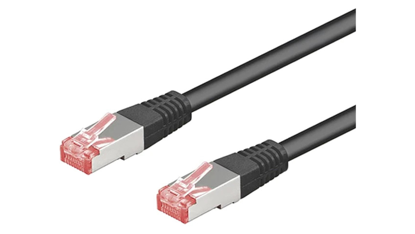 S/FTP6A-CU-030BK Patchcord S/FTP 6a Cu LSZH Rope Black 3m 27AWG /T2UK