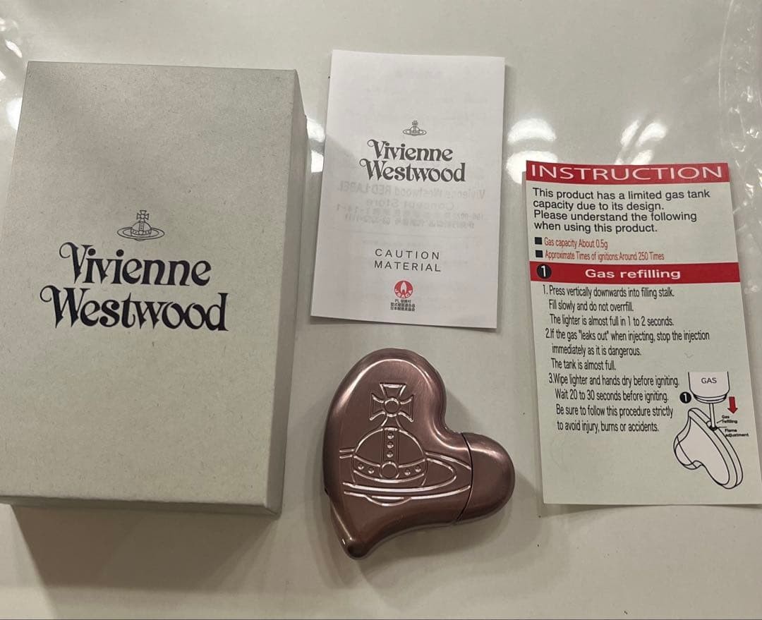 Vivienne Westwood Heart Electronic Gas Lighter Pink 2025 Valentine