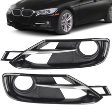 For BMW 3 Series F30 F31 4pcs Front Bumper Fog Light Lamp Grille Covers Trim