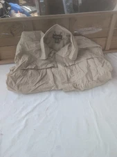 Eddie Bauer Tan XL Button Up Long Zip Sleeve Quick Dry Shirt Hiking Fishing